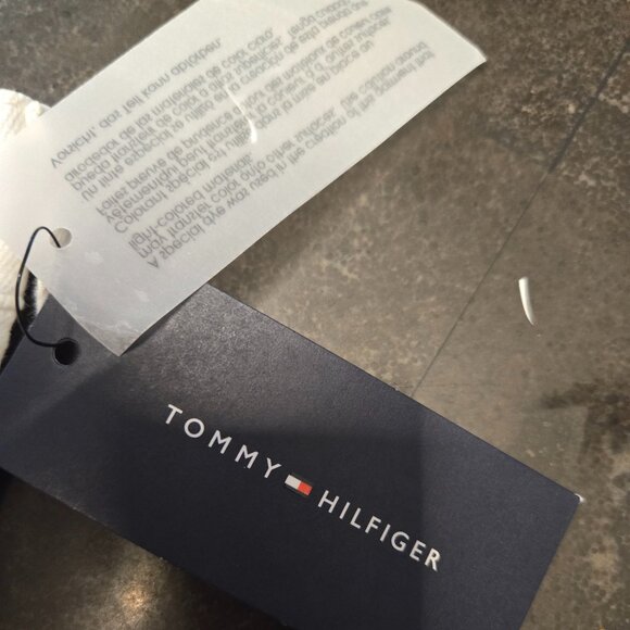 NWT- Tommy Hilfiger White Denim Shorts Cuffed Cotton Stretch Casual WOMENS SZ 10 - Picture 8 of 8